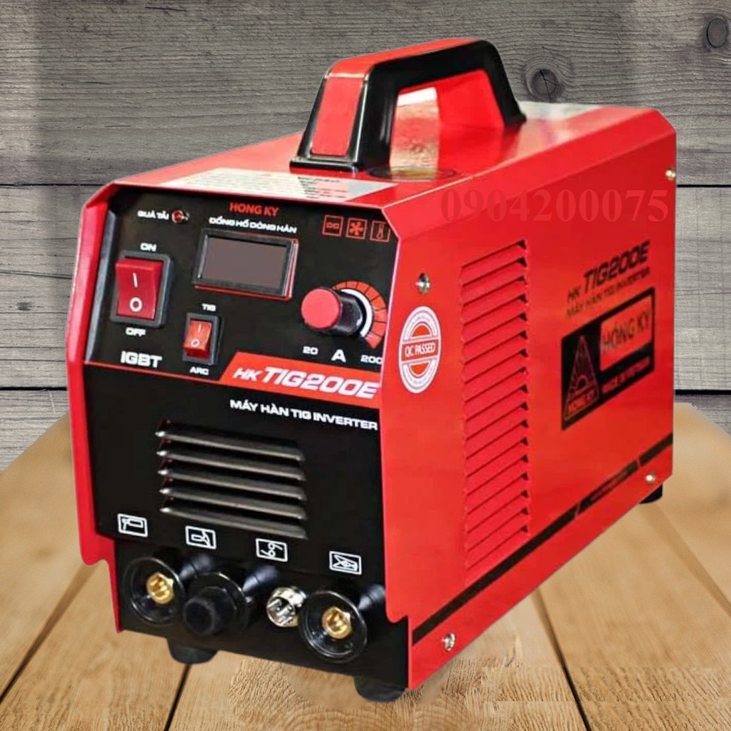 Máy hàn điện tử 220V HỒNG KÝ _ HK TIG 200E _ Quý khách chọn máy "không" hoặc "có" phụ kiện