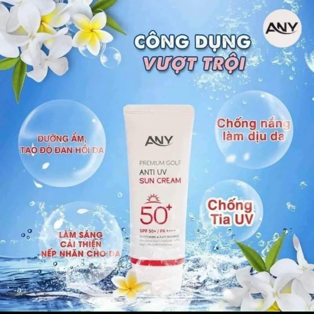 Kem Chống Nắng ANY Premium Golf Anti UV Sun Cream Tone Up 60ml, SPF 50+