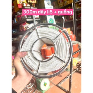 combo guông + dây Dù Malai TRẮNG thả diều - chắc chắn - chống cứa tốt