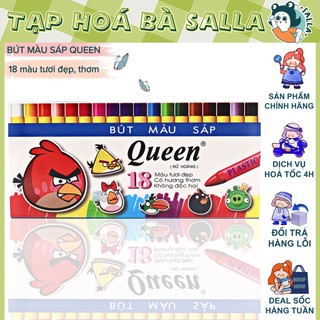 Sáp màu - Bút chì màu sáp 18 màu Queen ( NỮ HOÀNG )