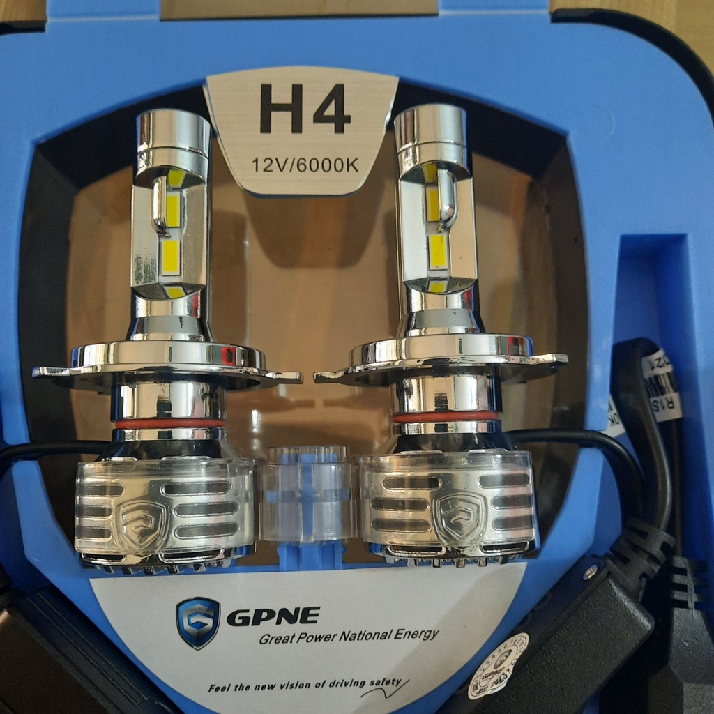 Đèn led GPNE R4 công suất 55W , chân H4 có canbus