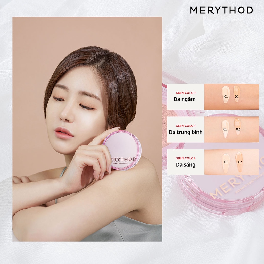 Phấn nước có độ che phủ cao, làm da căng bóng tươi sáng lâu trôi Glow Radiance Cover Cushion 12g