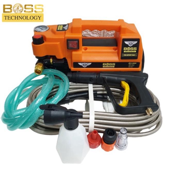 BH 24 Tháng Máy rửa xe mini áp suất cao - Có chỉnh áp tặng kèm bình bọt và dây 15m ...