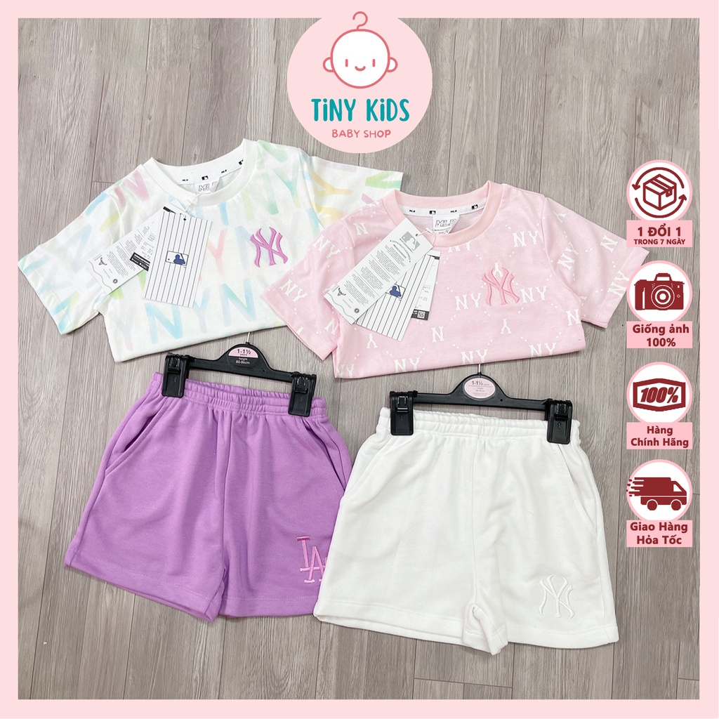 Set 2 Bộ MLB NY Cho Bé, Hàng Cao Cấp Cho Bé 2 đến 8 Tuổi, Phong Cách Hàn Quốc - Tiny Kids Shop