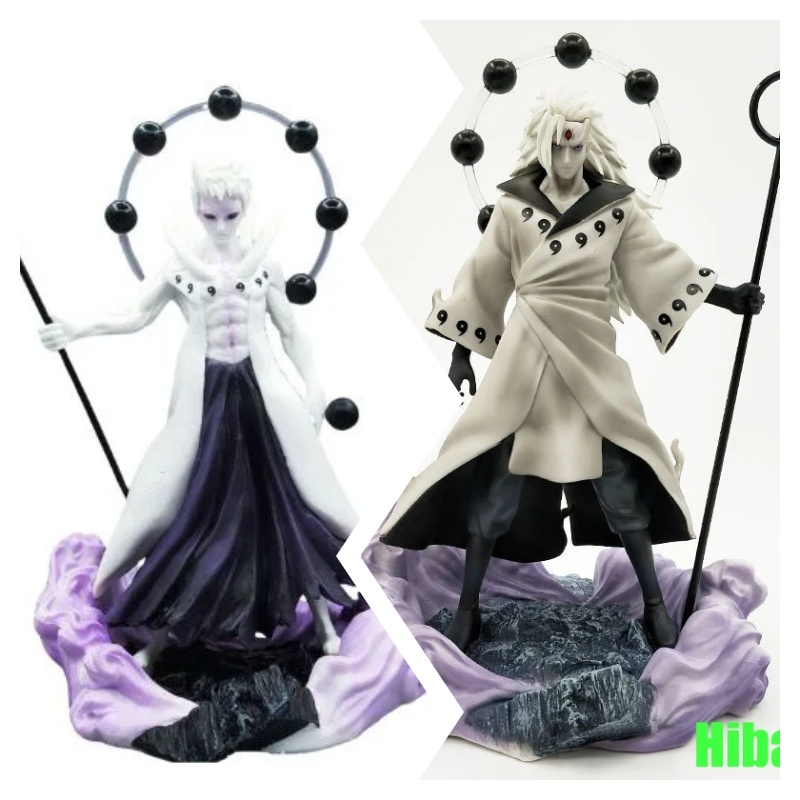 Mô hình Uchiha Madara cao 27cm siêu đẹp có 3 đầu thay thế - Naruto - Có Hộp Đẹp