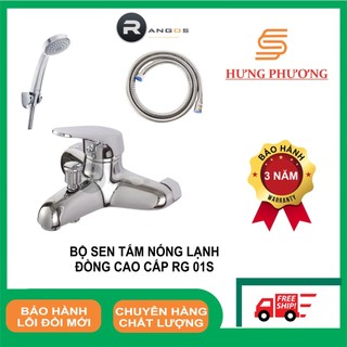 Bộ sen tắm nóng lạnh, bộ vòi hoa sen Rangos RG-01S