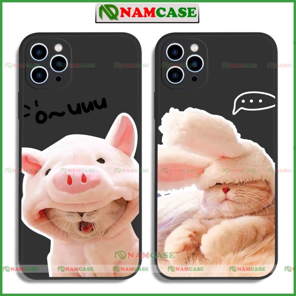 Ốp lưng iphone cặp đôi hoạt hình độc lạ mèo ngộ nghĩnh dễ thương đẹp cho ip 6/6s/7/8/X/XS/11/12/13/14 Pro Plus Max