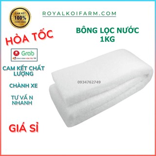 1kg Bông Lọc Nước - Bông lọc trắng vật liệu lọc nước hồ cá