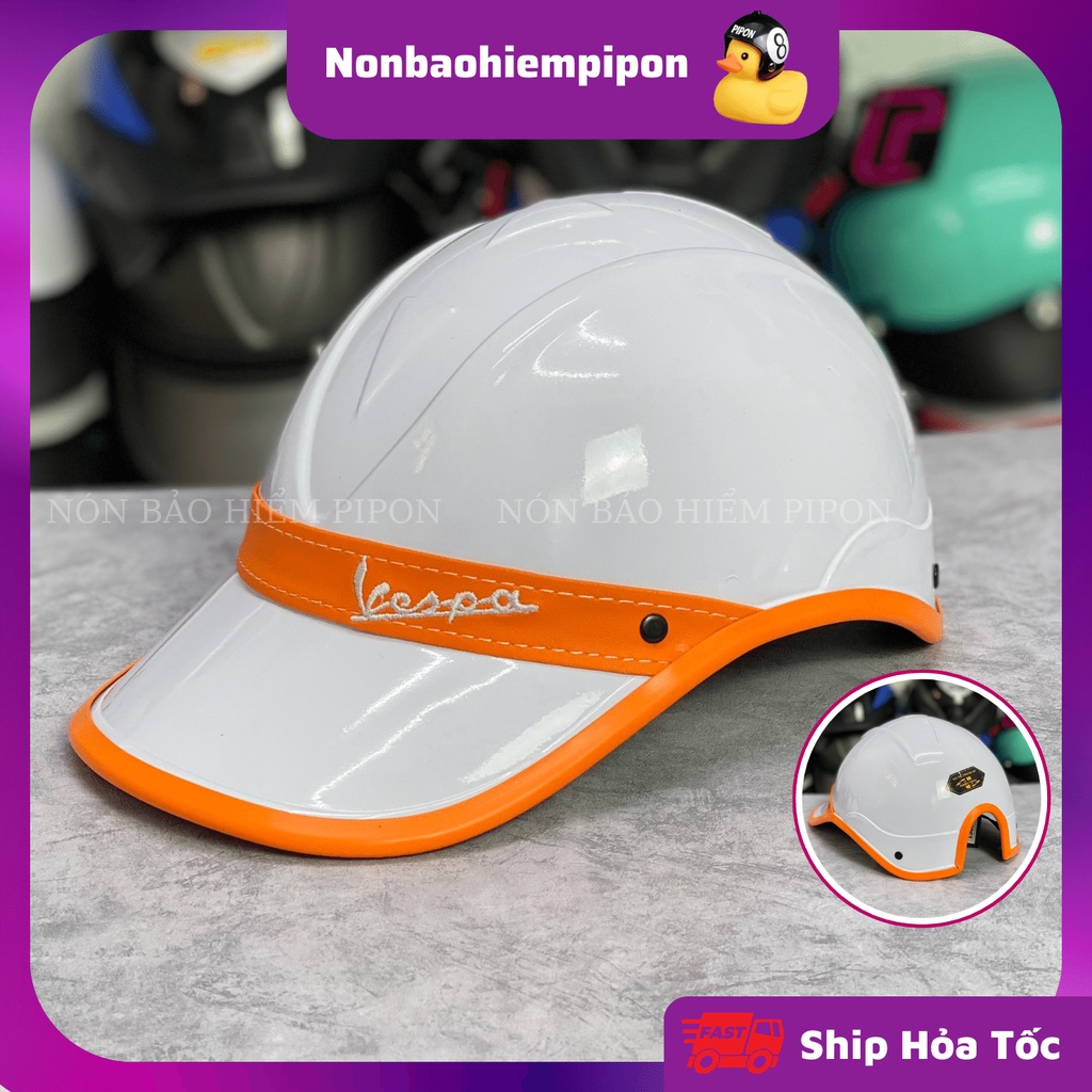 Nón bảo hiểm kết vespa nữ thời trang cao cấp , Mũ bảo hiểm lưỡi trai vespa cá tính phù hợp cho cả nam và nữ