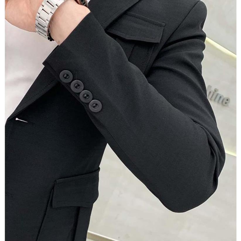 Áo Vest Nam Phối túi ngực, kèm túi hộp 2 bên áo với chất liệu Polyester lên Form đứng dáng không nhăn, không nhàu N45 | BigBuy360 - bigbuy360.vn