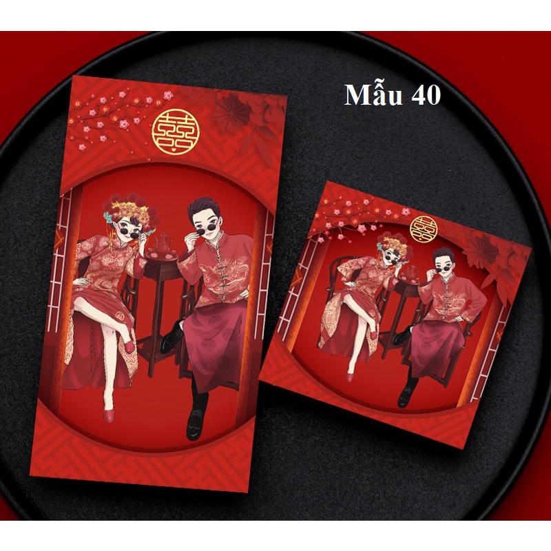 {10 cái - Size nhỏ} Bao lì xì đám cưới