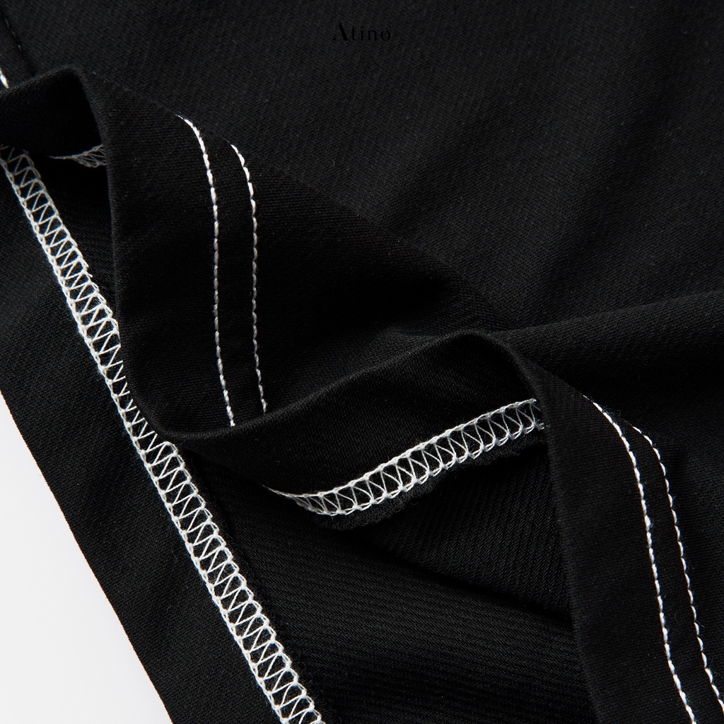 Áo Phông Nam Cộc Tay Cổ Tròn ROMD ATINO chất liệu 100% Cotton thoáng mát form Regular AP2.2995