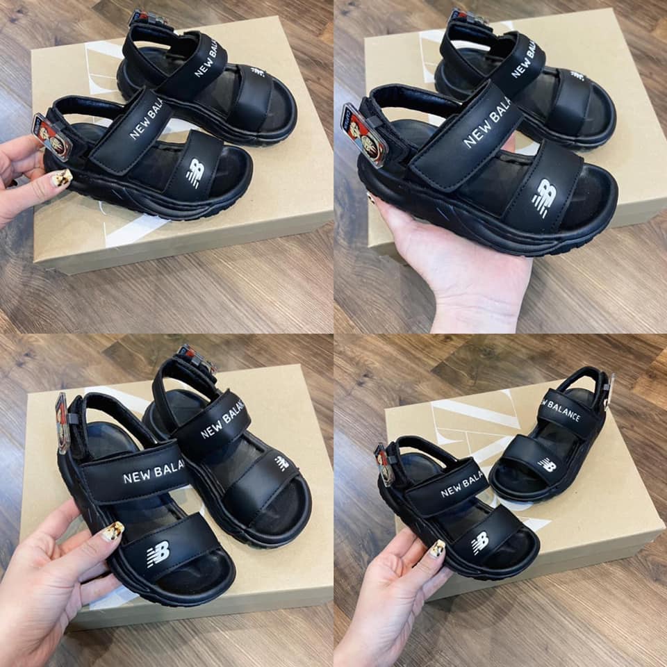 Dép cho bé- Sandal new balance bé trai bé gái, 2 màu hồng đen