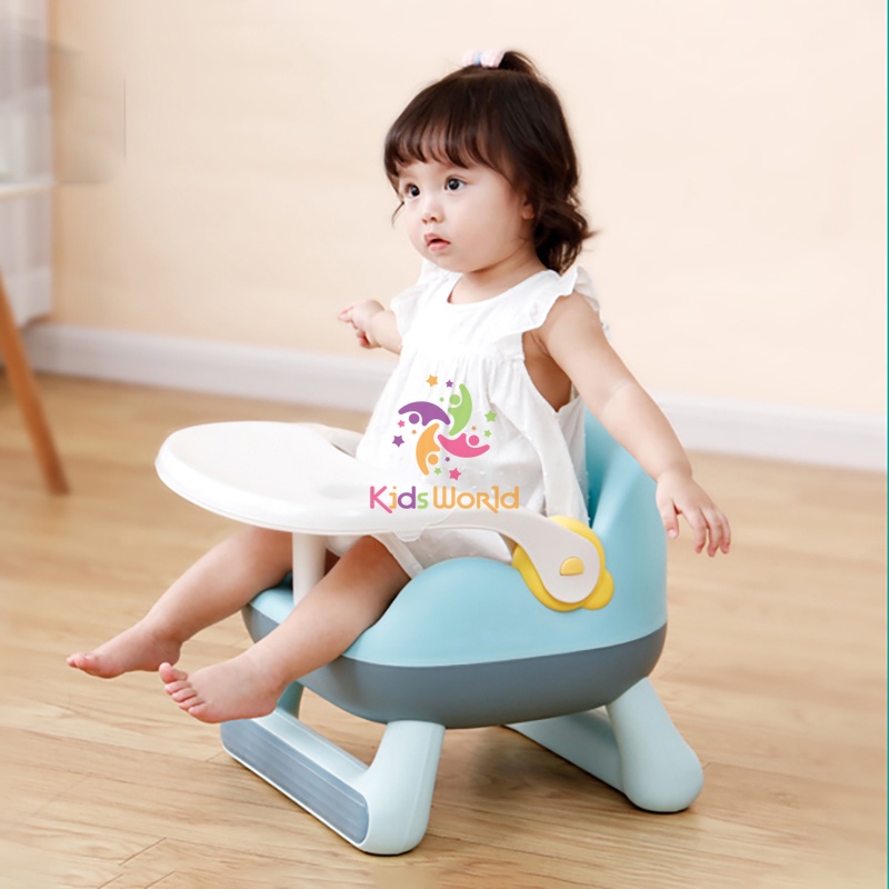 Ghế ăn dặm cho bé KidsWorld BC23 đa năng làm ghế ăn dặm, ghế chơi, xe yo-yo chống trượt