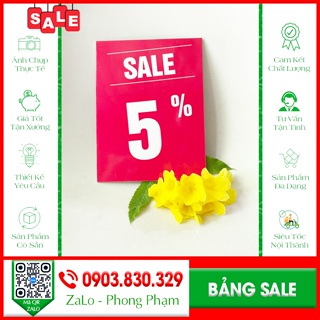 Bảng sale 5%, bảng sale 15%, bảng sale 35%, bảng sale 45%, bảng sale 10%