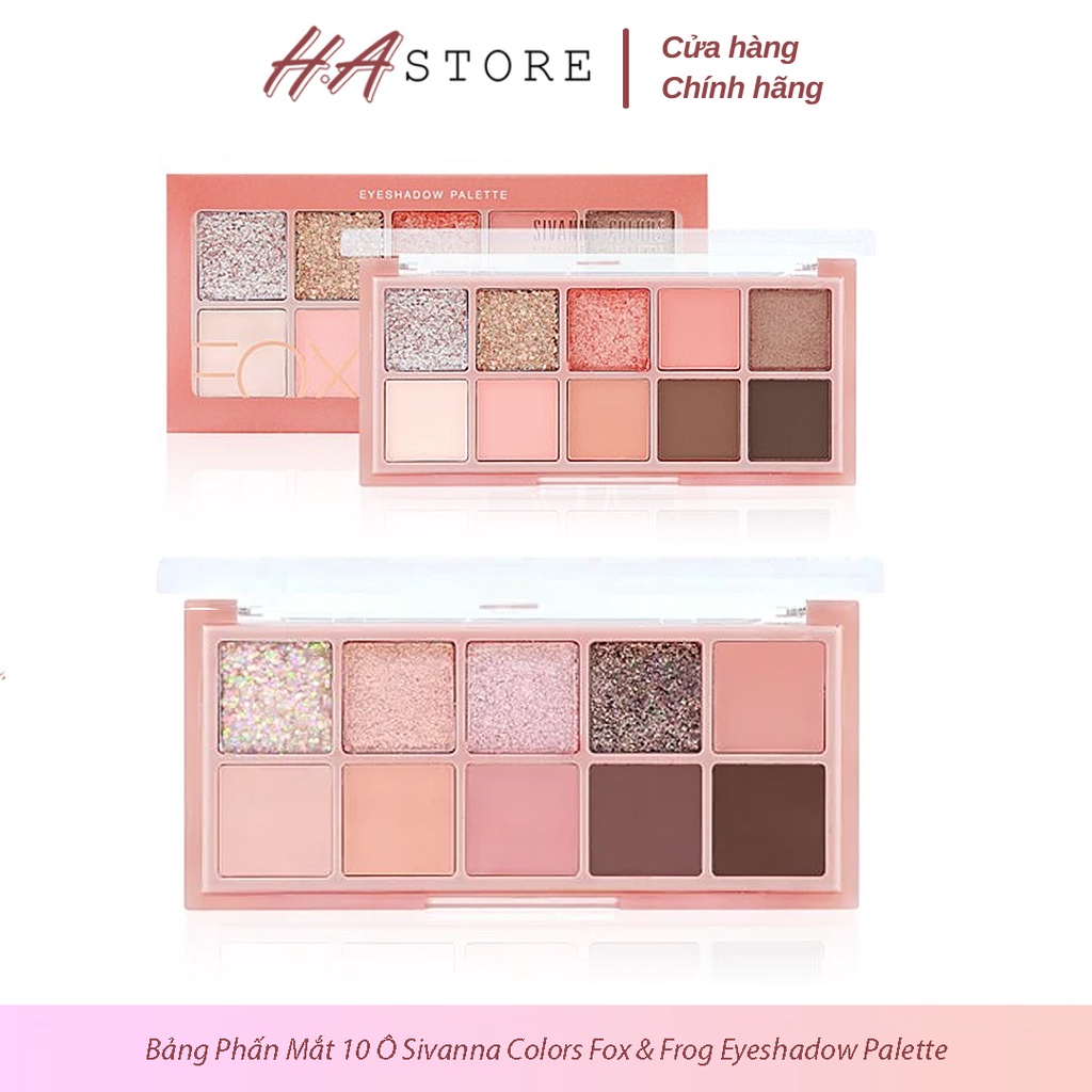 Bảng Phấn Mắt Bắt Sáng Sivanna 10 Ô Thái Lan