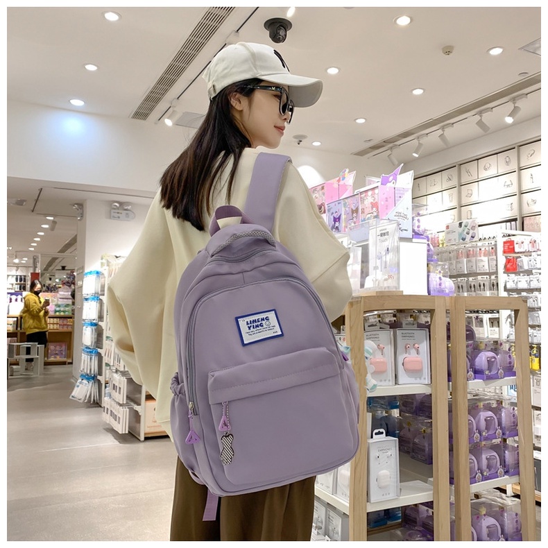 Balo LiHengYing vải đẹp size rộng nhiều ngăn quai đeo bản to