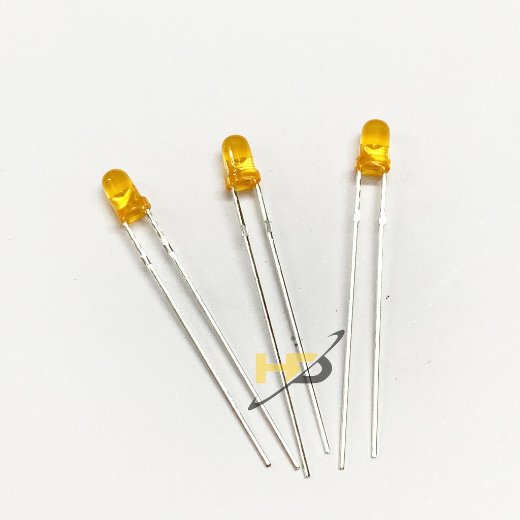 Bộ 50 Led 3mm Đầu Tròn Màu Đỏ, Màu Cam, Màu Vàng, Màu Xanh Dương Và Màu Xanh Lá