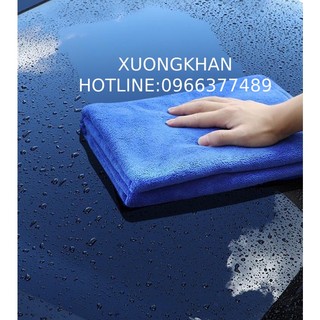 Combo 10 khăn lau xe kt 35x35 Microfiber mềm mịn thấm hút nước tốt Chuyên Dụng lau rửa xe hơi, ô tô, xe máy