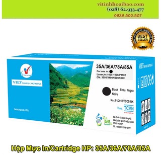Hôp mực in cartridge hp 35a/85a/78a box dùng chung