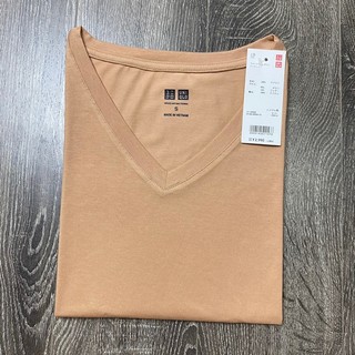 Áo thun cổ tim nữ, áo thun cotton basic