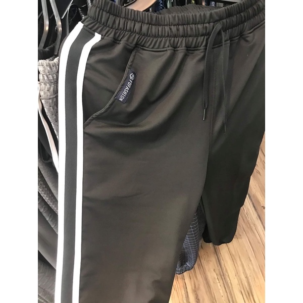 Quần Jogger Thun Trắng Kem Phối Viền, MADE BY F.O.F