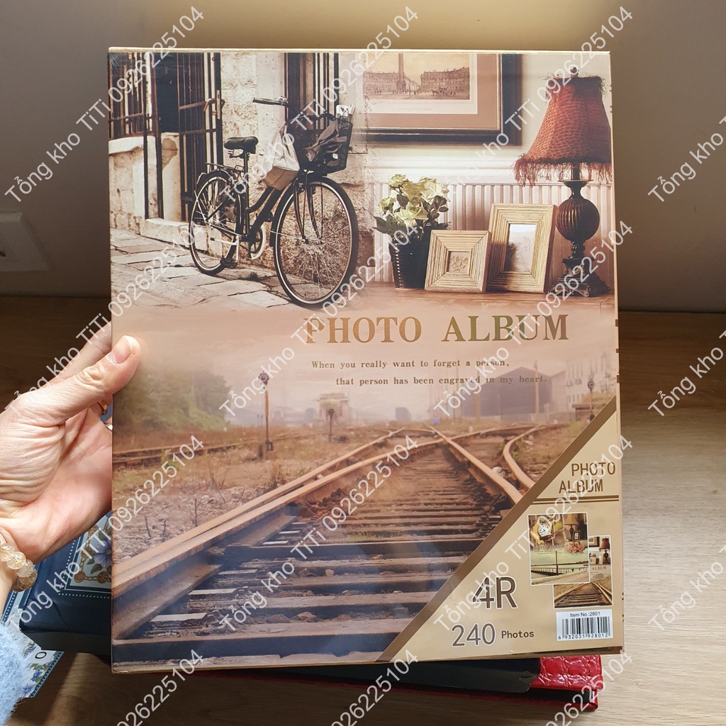 Album đựng ảnh hỗn hợp 15x21 và ảnh 10x15 bìa cổ điển siêu đẹp tại Tổng kho TiTi