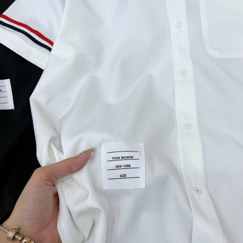 Áo Sơmi Ngắn Tay Nữ Bigsize Kẻ ThomBrown