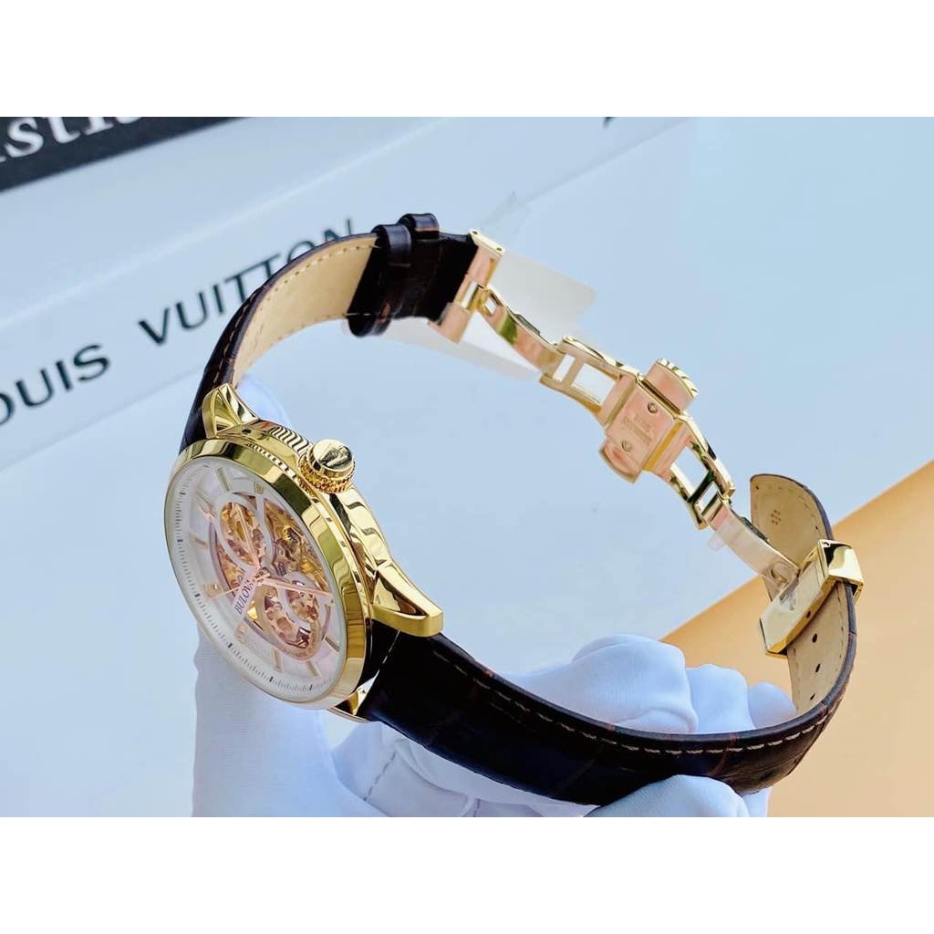 Đồng Hồ Nam BULOVA Automatic 97A138 Chính Hãng Tặng Dây Da Cao Cấp