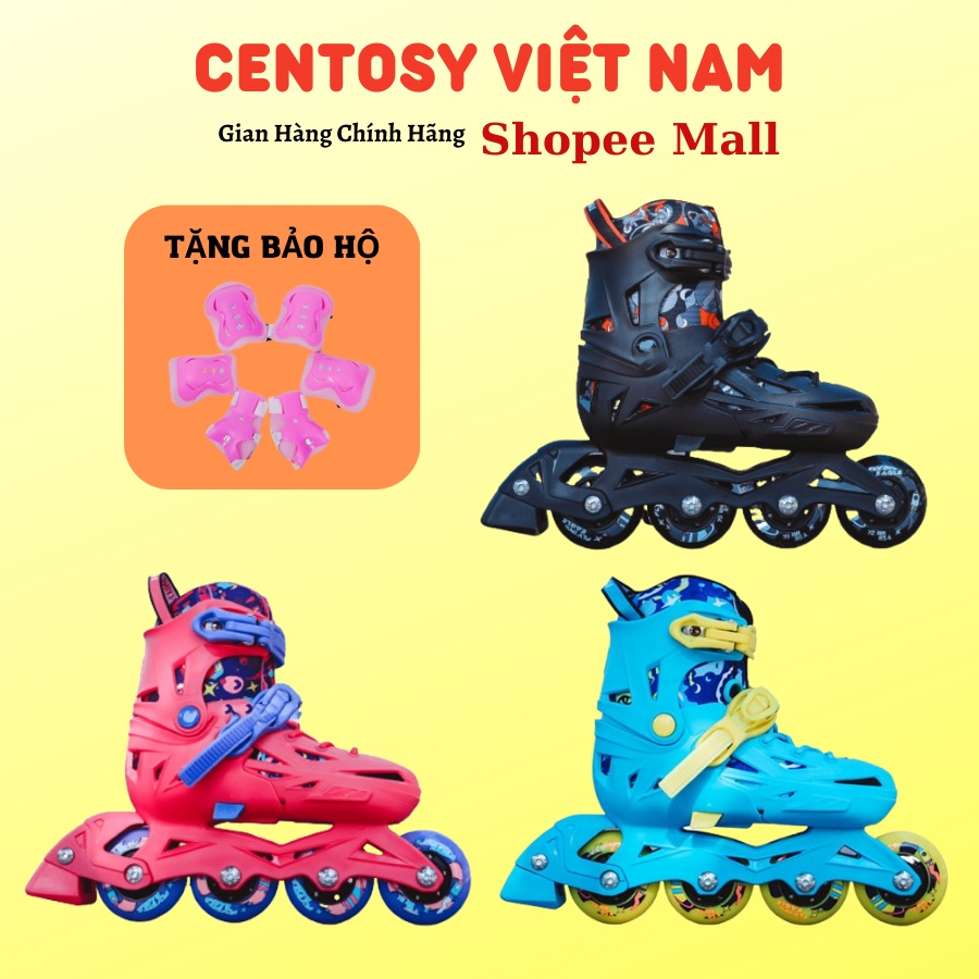 [ Tặng Bảo Hộ Tay Chân] Giầy Trượt Patin Centosy - Flying Eagle NT2 Dành Cho Trẻ Em