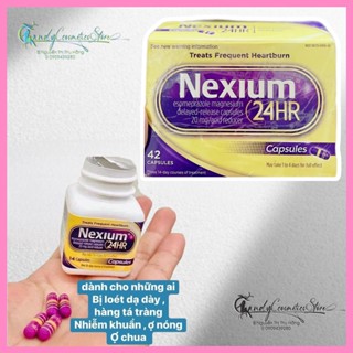 Viên uống hỗ trợ viêm loét dạ dày, ợ nóng Nexium 24hr - Hộp 42 Viên
