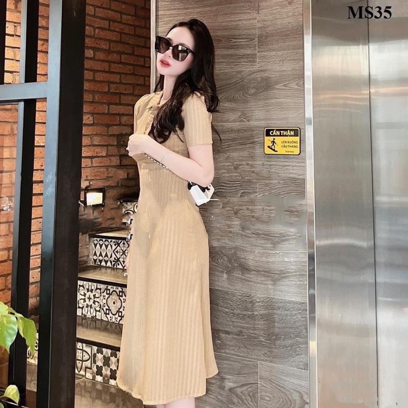 VÁY POLO LEN CỘC TAY