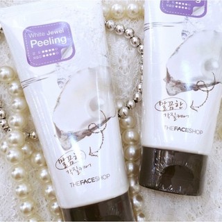 Kem tẩy da chết ngọc trai the face shop peeling gel 120ml
