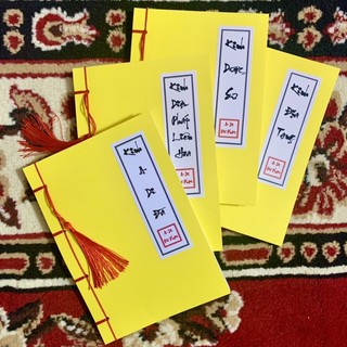 Vở chép kinh Địa Tạng kinh Dược Sư chép tay trọn bộ các tựa kinh Tàng Kinh Các