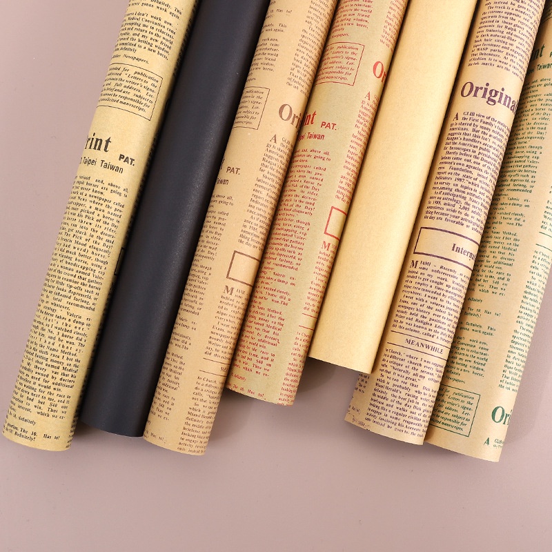 Giấy gói hoa, gói quà kraft, xi măng retro vintage cực chất ❤️ 70*50 cm