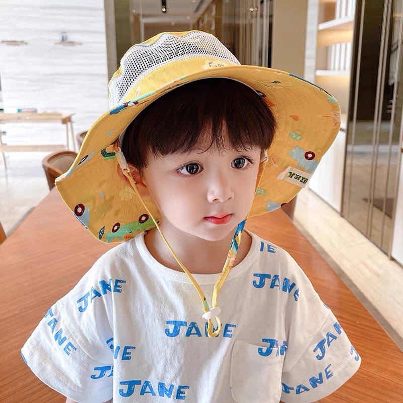 * * M Ch ng N Ngo i B * Mũ Xô Chống Nắng Mùa Hè Mỏng Có Thể Điều Chỉnh Phong Cách Đẹp Trai Cho bé Gái