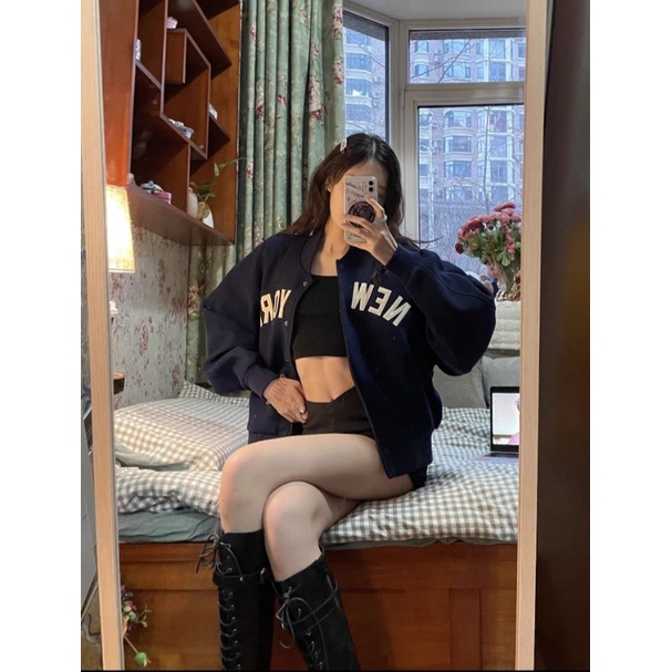 Áo bomber varsity New York