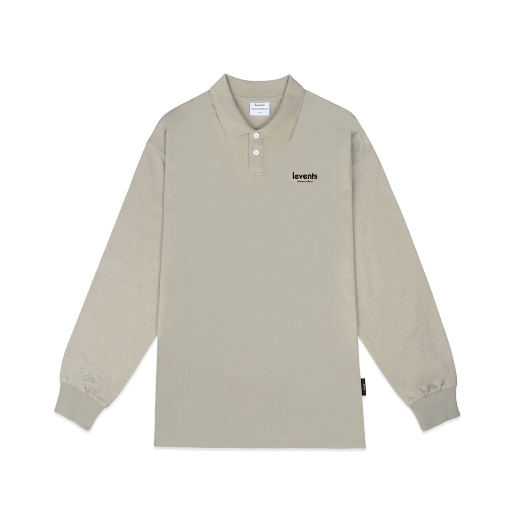 Áo Polo Longsleeve Levents Pepper Salt/ Grey