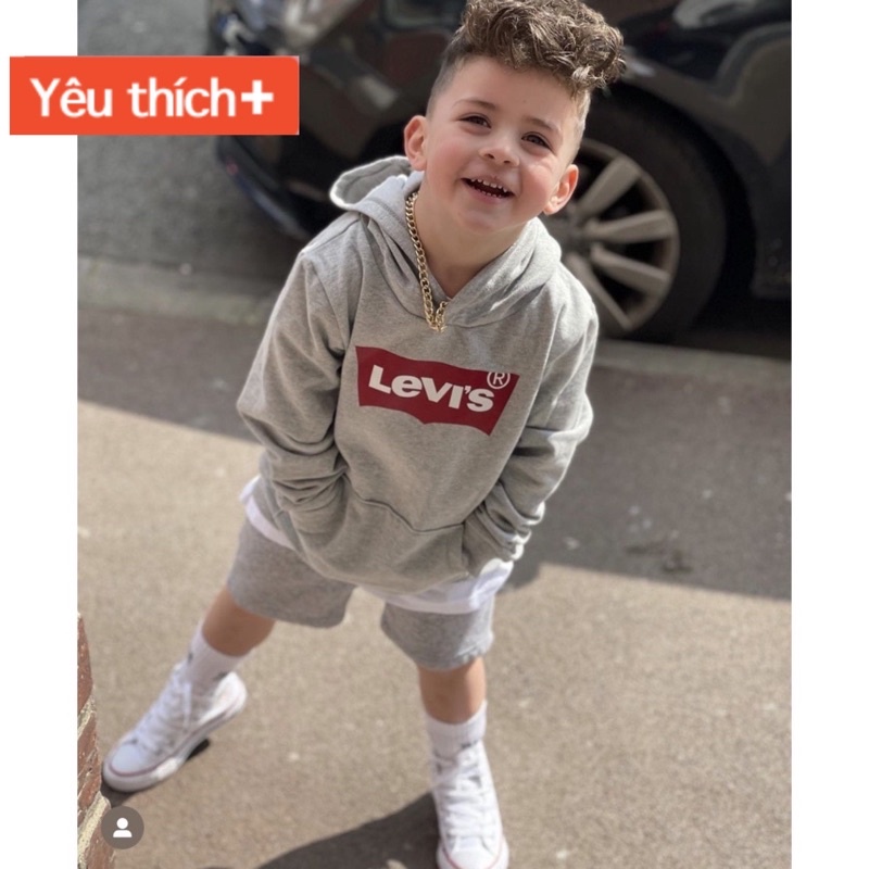 Áo hoodie Levi's cho bé , áo nỉ có mũ trẻ em unisex , Kid_genZ