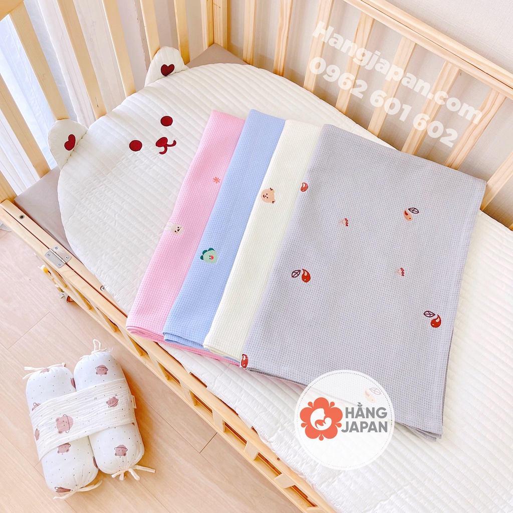 Chăn điều hoà Monona hoạ tiết thêu cho bé kích thước 110*140cm