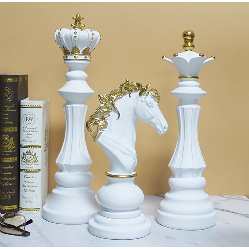 Tượng quân cờ ngựa decor nhà cửa