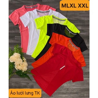 Áo Phông Chất Thun Phối Lưới Lưng Thoáng Đẹp (Đồ Tập Gym-Yoga Nữ)