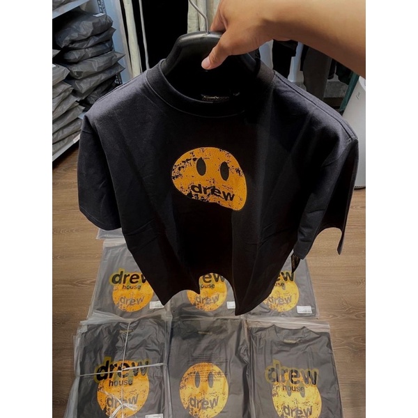 Áo Thun Drew Tay Ngắn 100% Cotton Kèm Móc Khoá