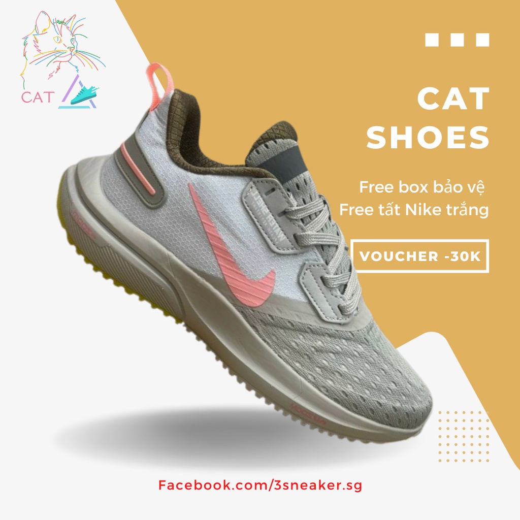 Giày Thể Thao N Zoom 38 Grey, Zoom 38 Xám Full; Full Box, Phụ Kiện, Tặng Vớ Trắng