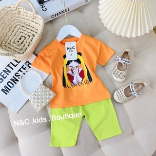 Bộ COTTON CÔ GÁI TẾT TÓC điệu đà (8-16kg)