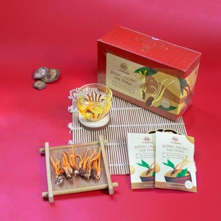 Đông trùng hạ thảo nhộng vnherbs 60 con - 30 túi đôi