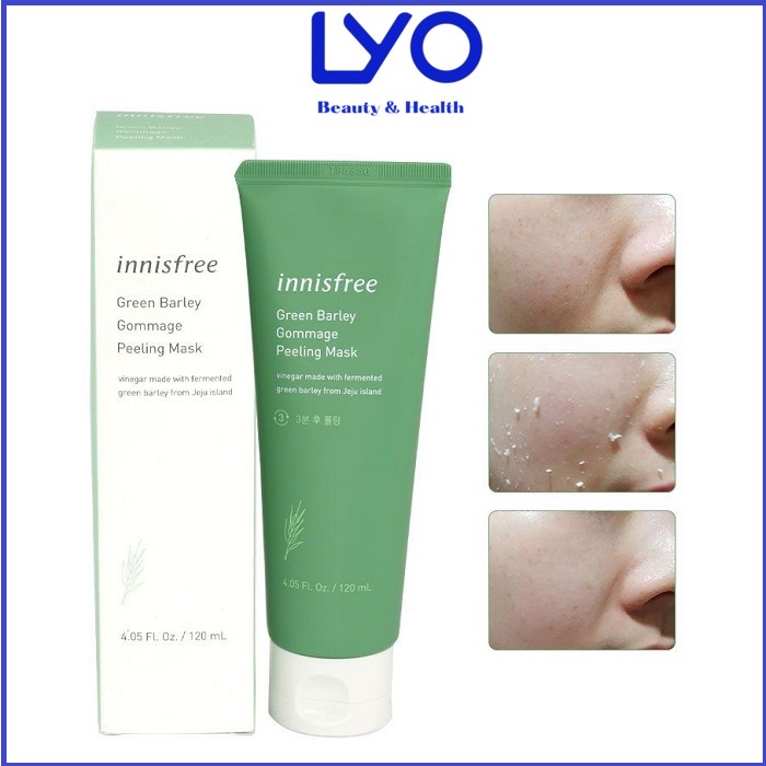 Tẩy da chết - innisfree green barley gommage peeling mask 120ml Hàn Quốc.