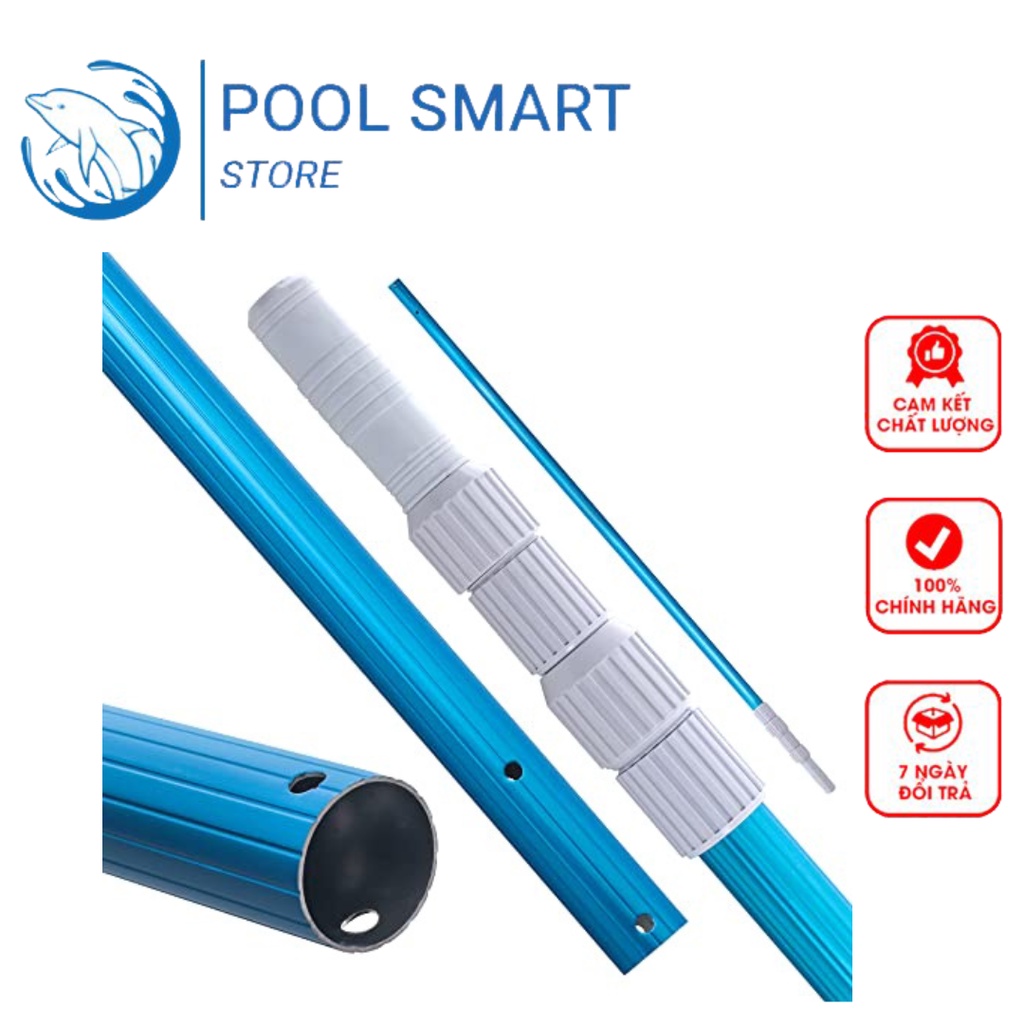 Sào Nhôm 3.6m ,Thiết Bị Vệ Sinh Bể Bơi Hút Rác Nhanh Chóng, Hiệu Quả