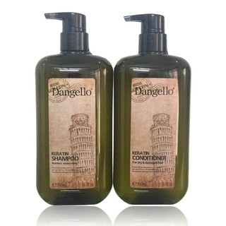 Cặp dầu gội, dầu xả Keratin Dangello dành cho tóc khô xơ, dưỡng tóc mềm mượt, chắc khỏe 500ml*2