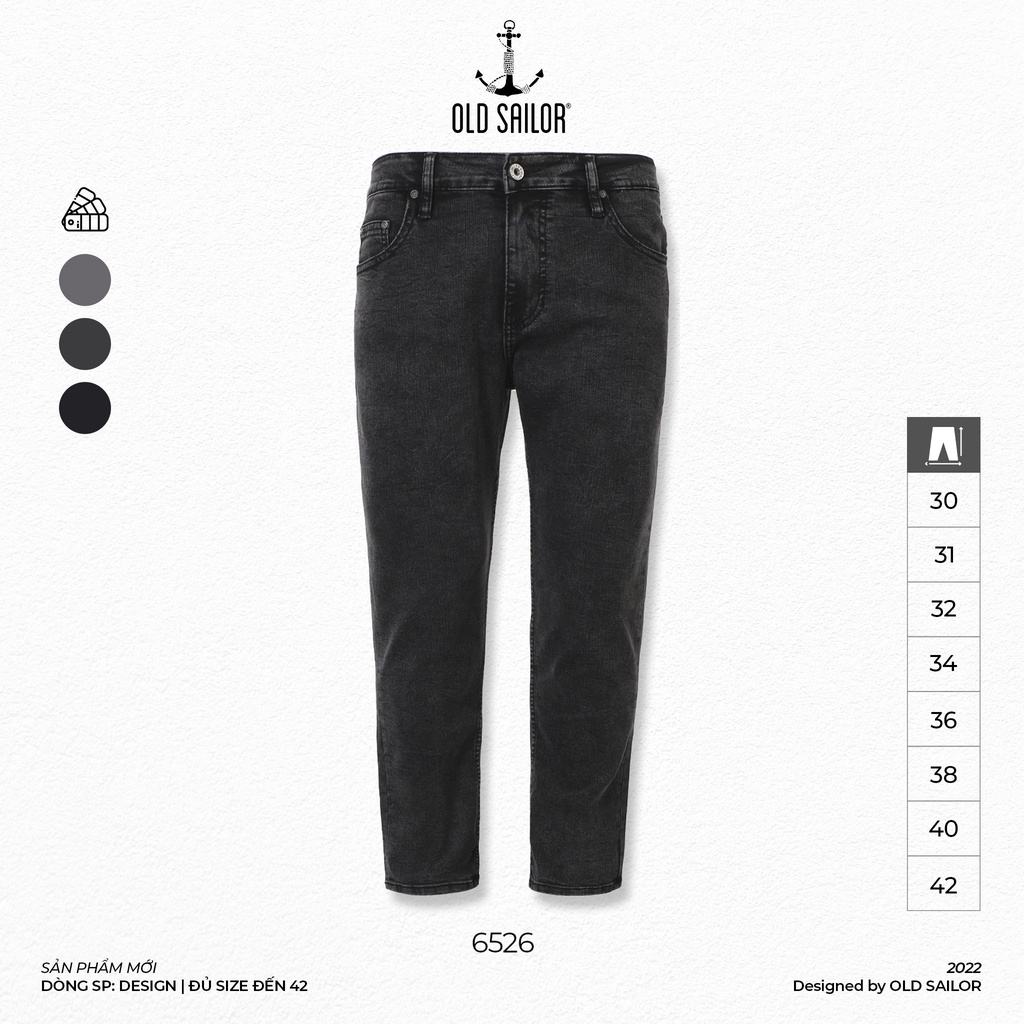 Quần Jean Nam OLD SAILOR Form Slimfit Chất Jean Co Giãn Thoải Mái Bigsize 55-130KG